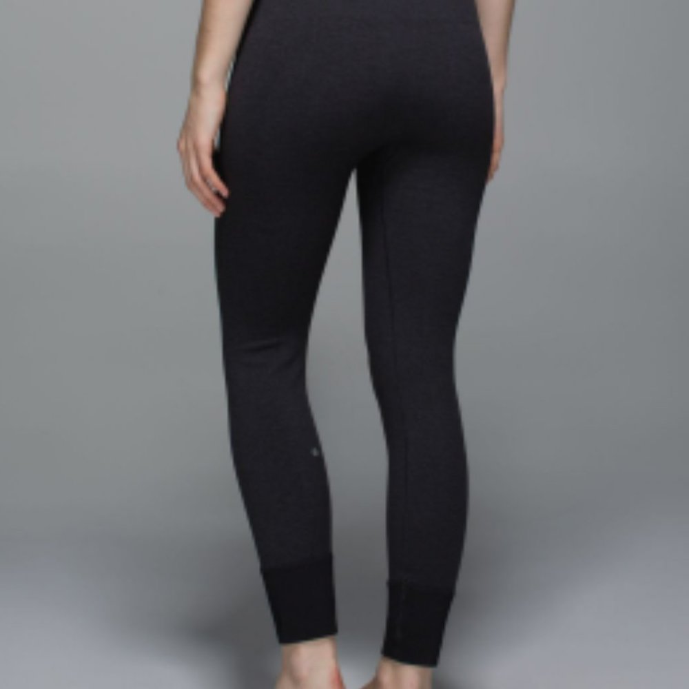 lululemon Ebb to Street Tight: Heathered Black